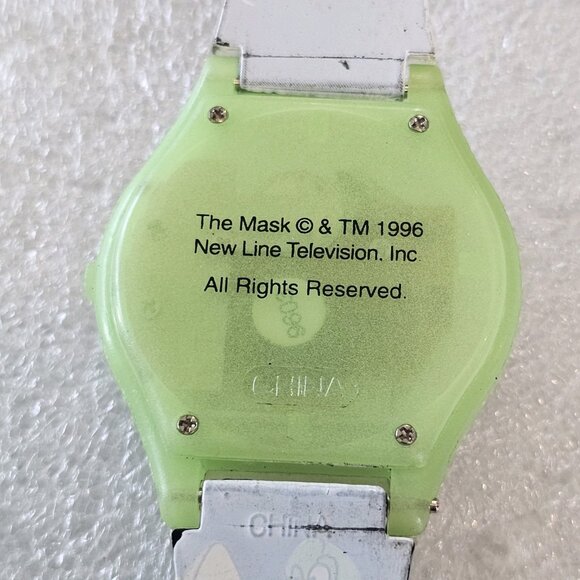 90s The Mask Movie Watch  Memorabilia Jim‎ Carey Kids Or Adult Needs Battery - Picture 10 of 11